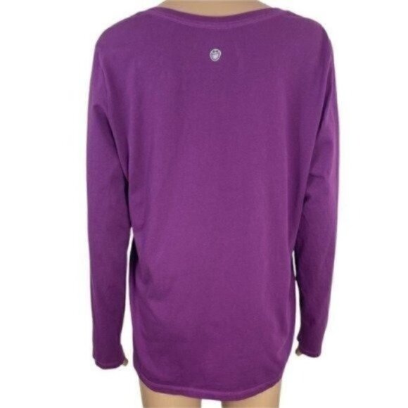 LIFE is a Good red wine glass classic fit shirt top tee long sleeve size Large - Picture 2 of 5